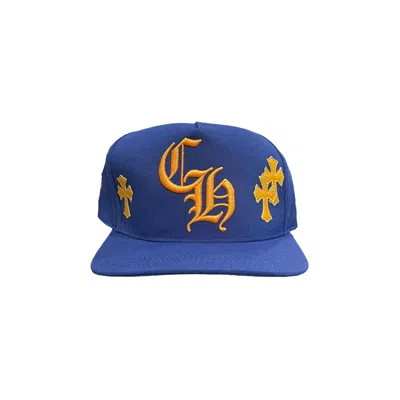 Pre-owned Chrome Hearts Baseball Hat 'blue/yellow'