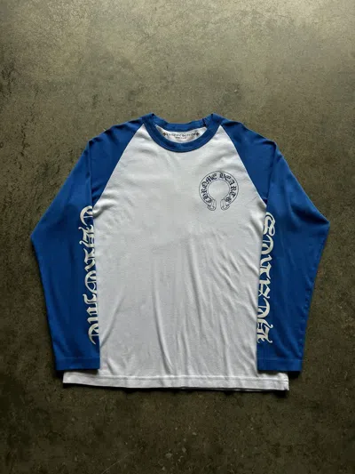 Pre-owned Chrome Hearts Baseball Tee In Blue