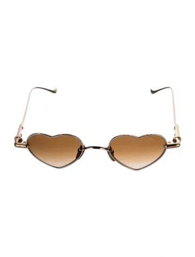 Pre-owned Chrome Hearts Bean Square Sunglasses In Gold