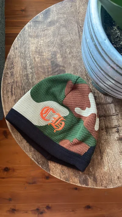 Pre-owned Chrome Hearts Beanie In Camo