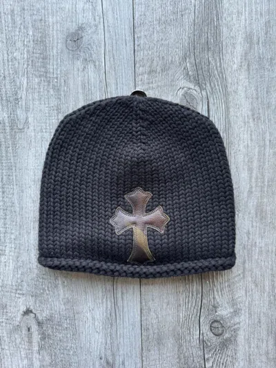 帽子 Camouflage Cross Leather Patch Beanie chrome-hearts-beanie-cross-