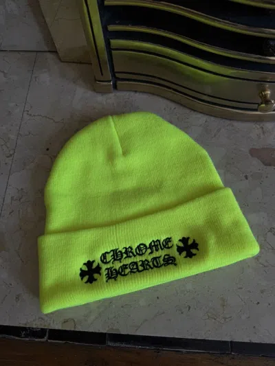 Pre-owned Chrome Hearts Beanie In Green