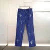 Chrome Hearts Belt Loop Jeans In Blue