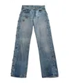 Chrome Hearts Belt Loop Jeans In Blue