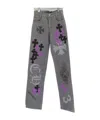 Chrome Hearts Belt Loop Jeans In Gray