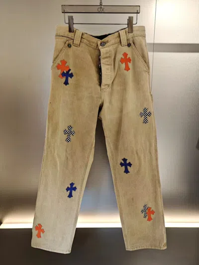 Chrome Hearts Belt Loop Overalls In Brown