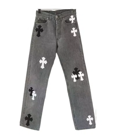 Chrome Hearts Belt Loops Casual Pants In Gray