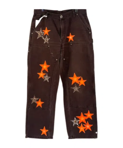 Chrome Hearts Belt Loops Overalls In Brown