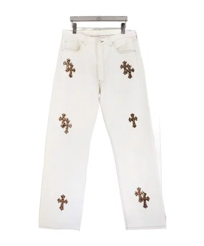 Chrome Hearts Belt Loops Slacks In White