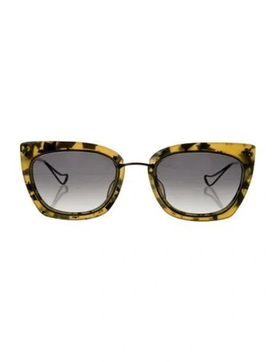 Pre-owned Chrome Hearts Betty Lou Ii Signature Logo Sunglasses In Yellow