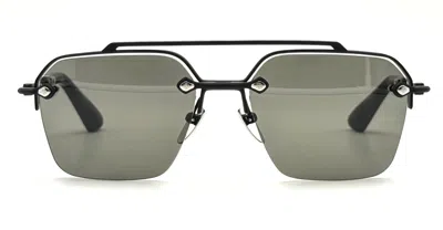 Chrome Hearts Bidi Esem - Matte Black / Black Plastic Sunglasses In Gray