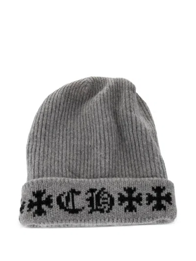 Chrome Hearts Big Daddy Beanie Hat In Gray