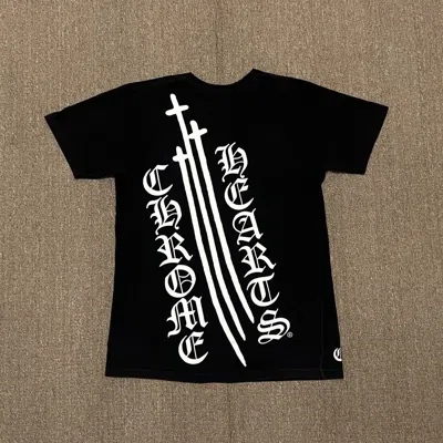 Pre-owned Chrome Hearts Big Sword Tee In Black