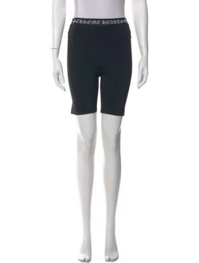 Pre-owned Chrome Hearts Biker Knee-length Shorts In Black