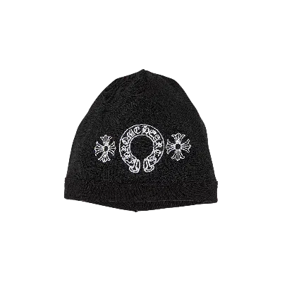 Pre-owned Chrome Hearts Biker Thermal Horseshoe Beanie 'black'