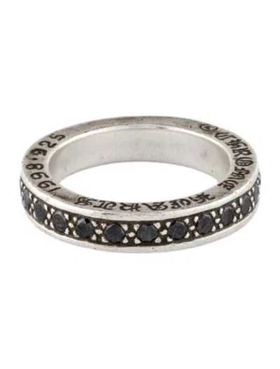 Pre-owned Chrome Hearts Black Diamond Eternity Band In Multi