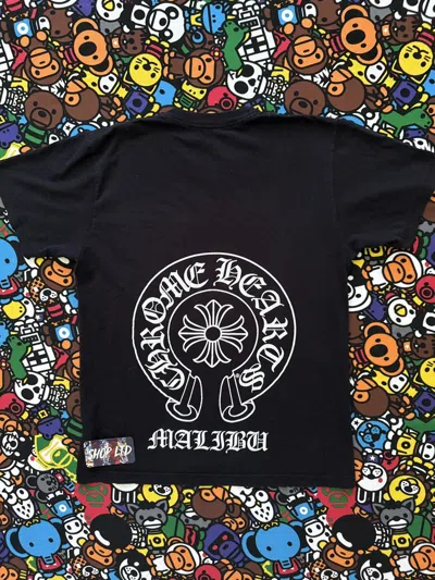 Pre-owned Chrome Hearts Black Malibu Horseshoe Logo Tee