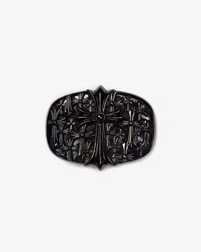 Pre-owned Chrome Hearts Black Rhodium Cemetery Buckle (buckle Only)
