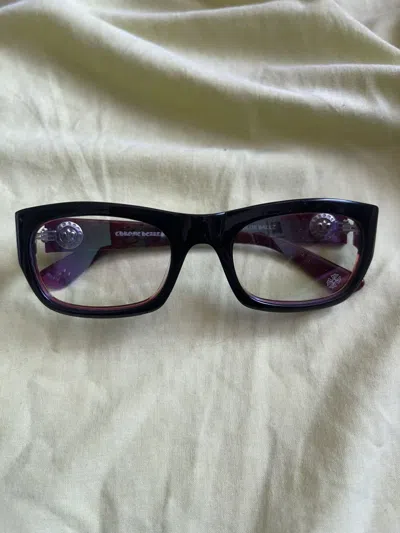 Pre-owned Chrome Hearts Blue Ballz Glasses In Red