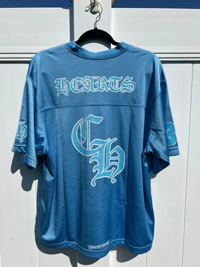 Pre-owned Chrome Hearts Blue Mesh Warm Up Jersey