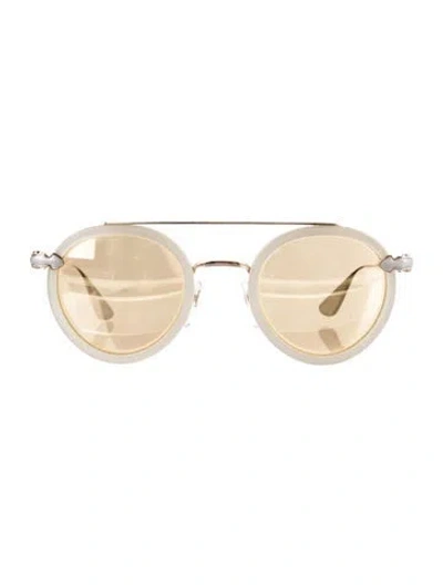 Pre-owned Chrome Hearts Bo'jmir Ii Round Sunglasses In Black