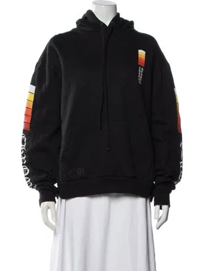 Pre-owned Chrome Hearts Boost Graphic Print Hoodie In Black