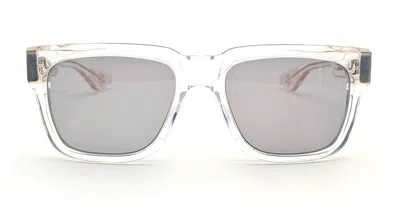 Chrome Hearts Box-officer - Crystal Sunglasses In Transparent