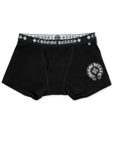 Pre-owned Chrome Hearts Boxer Brief Shorts In Black/white