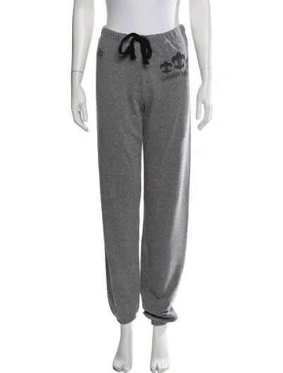 Pre-owned Chrome Hearts Bs Fleur Graphic Print Sweatpants In Grey