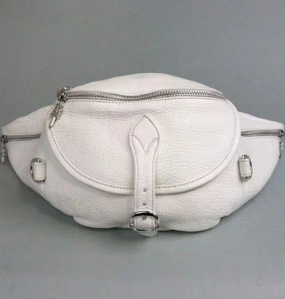 Chrome Hearts Buckle Zipper Waist Pack In White