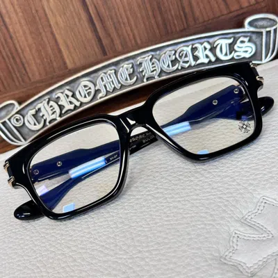 Pre-owned Chrome Hearts Bulge Glasses In Black