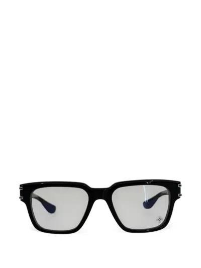 Chrome Hearts Bulge Rectangle-frame Glasses In Black