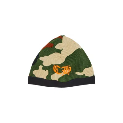 Pre-owned Chrome Hearts Camo Ch Biker Beanie 'camo/orange' | Multi-color | Men's Size Onesize In Multicolor