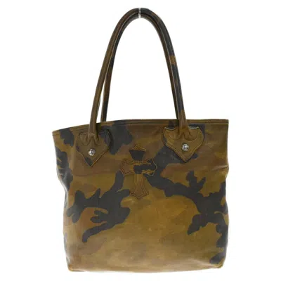 Pre-owned Chrome Hearts Camoflage Cross Patch Tote Bag
