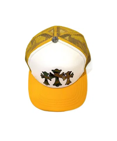 Chrome Hearts Camouflage Baseball Cap In Orange
