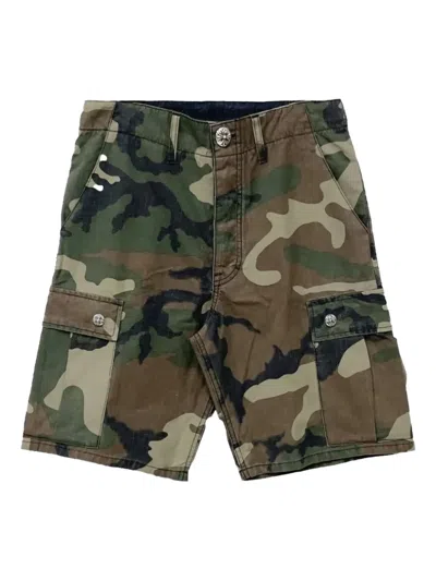 Chrome Hearts Camouflage-pattern Cargo Shorts In Multi