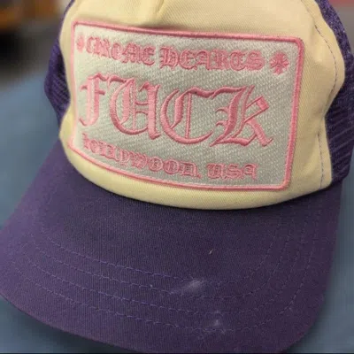 Pre-owned Chrome Hearts Cap In Purple