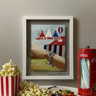 Pre-owned Chrome Hearts Carnival De  Poster In White