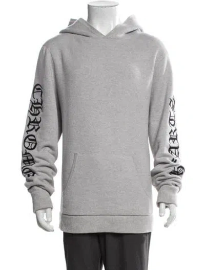 Pre-owned Chrome Hearts Cashmere Graphic Print Hoodie In Grey