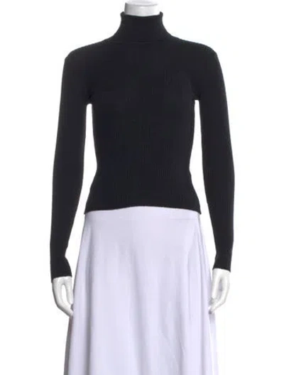 Pre-owned Chrome Hearts Cashmere Turtleneck Sweater In Black