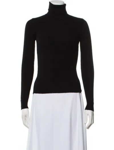 Pre-owned Chrome Hearts Cashmere Turtleneck Sweater In Black
