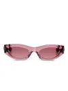 Chrome Hearts Cat-eye Frame Sunglasses In Pink