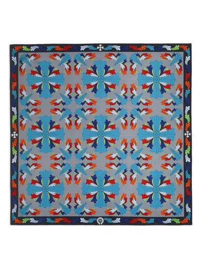 Chrome Hearts Ceiling Floral-print Scarf In Multi