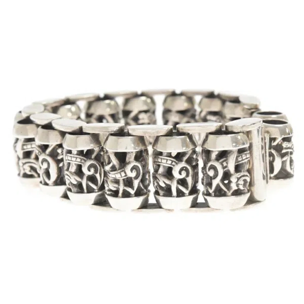 Y*様 CHROME HEARTSクロムハーツ　CELTIC ROLLER DA Pre-owned Chrome Hearts Celtic Roller Link Bracelet In Silver