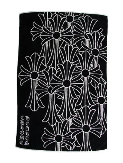 Pre-owned Chrome Hearts Cemetery Beach Towel In Black