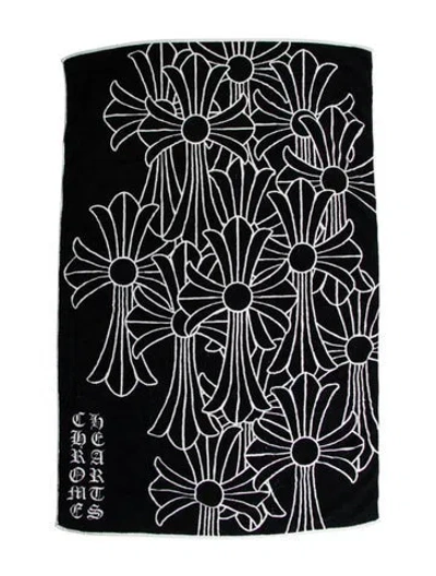 Pre-owned Chrome Hearts Cemetery Beach Towel In Black