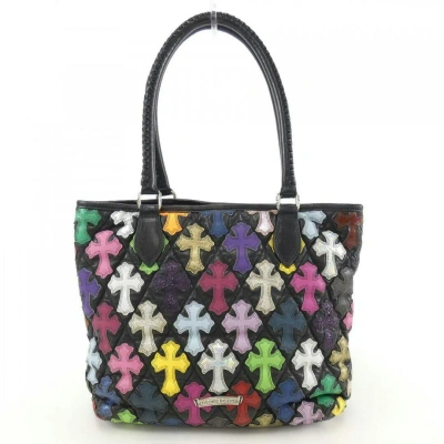 Pre-owned Chrome Hearts Cemetery Cross Multicolor Tote Bag