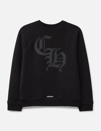 Chrome Hearts Cemetery Cross Seven-11 Crewneck Sweatshirt In Black