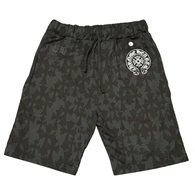 Pre-owned Chrome Hearts Cemetery Cross Sweatshorts 'black'