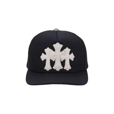 Pre-owned Chrome Hearts Cemetery Cross Trucker Hat 'black' | Men's Size Onesize